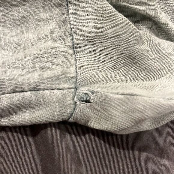 Soft Surroundings Cotton Lagenlook Faded Sea Green Eyelet Lace Dress - Picture 10 of 10